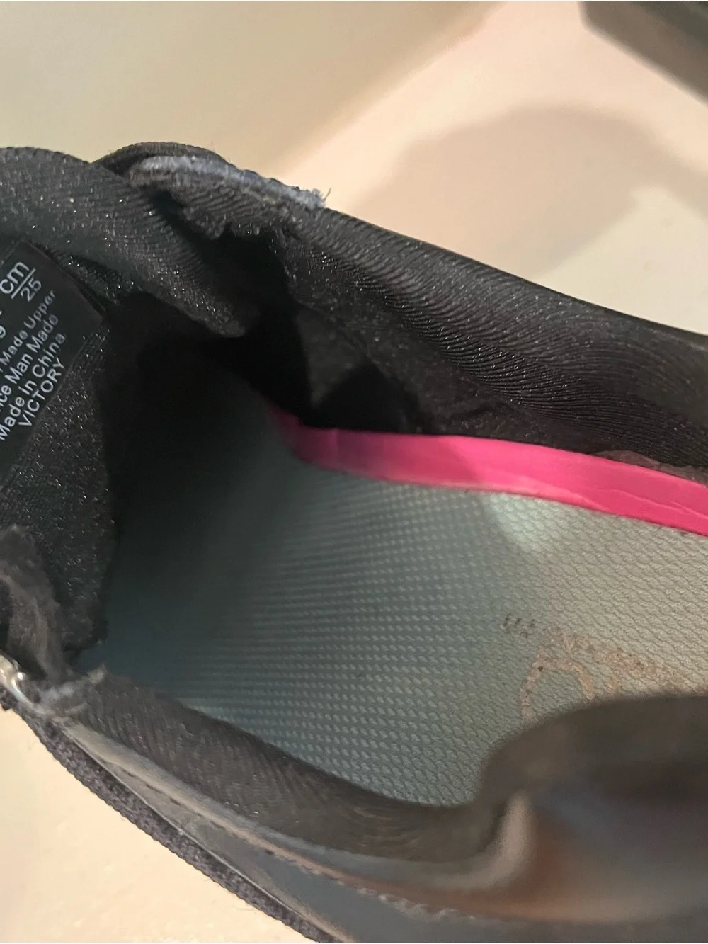 RYKA Victory Black Canvas Hidden Wedge Zip & Tie Sneaker Sz 9 Cute+Comfortable!